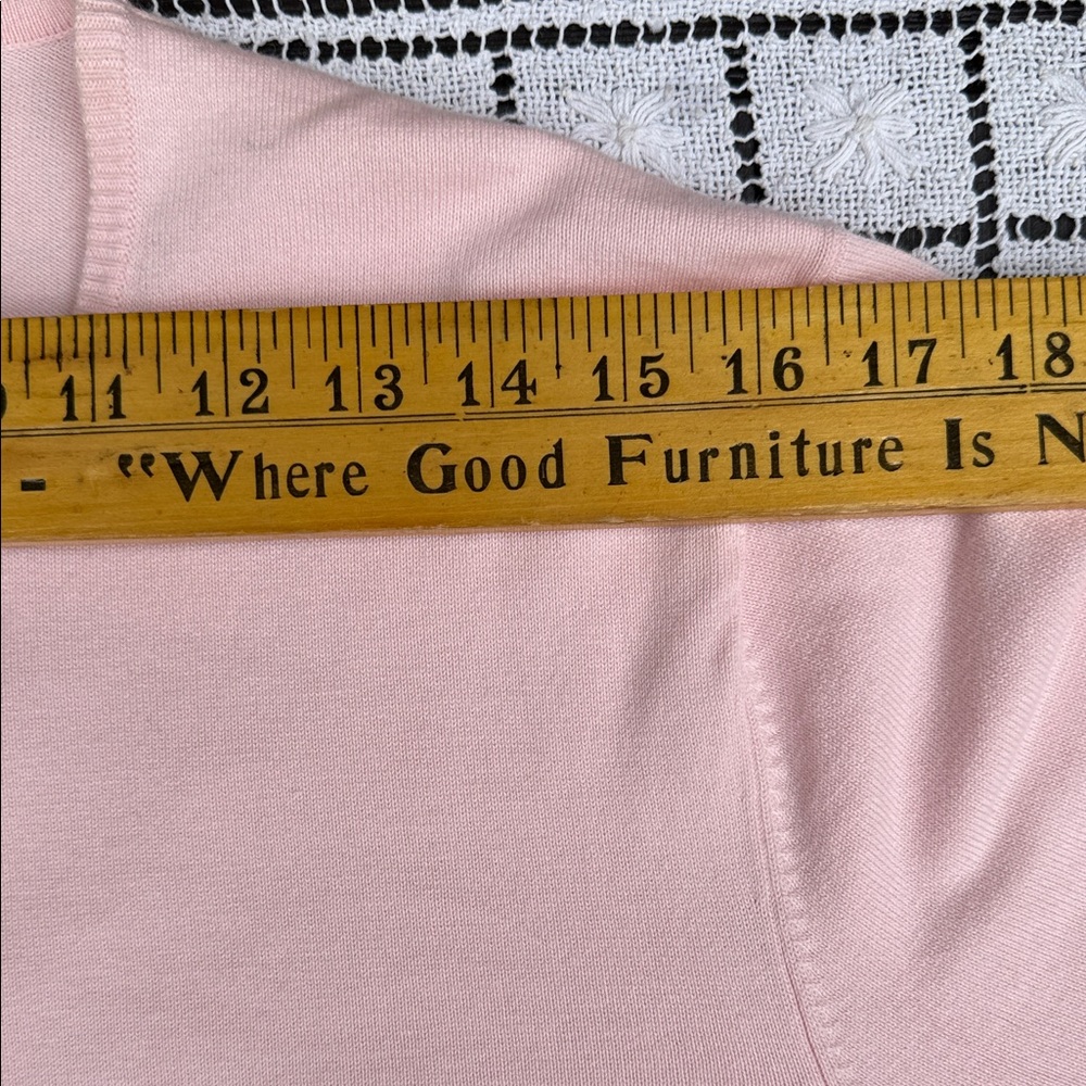 Lands’ End Baby Pink Button Front Cardigan XL 18–20 - Picture 9 of 12